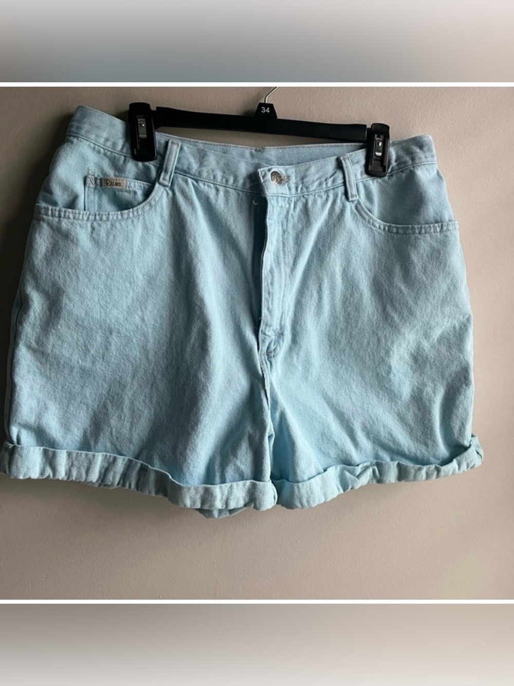 Retro Mom Jean Shorts with Rolled Cuff Size 16 Lee